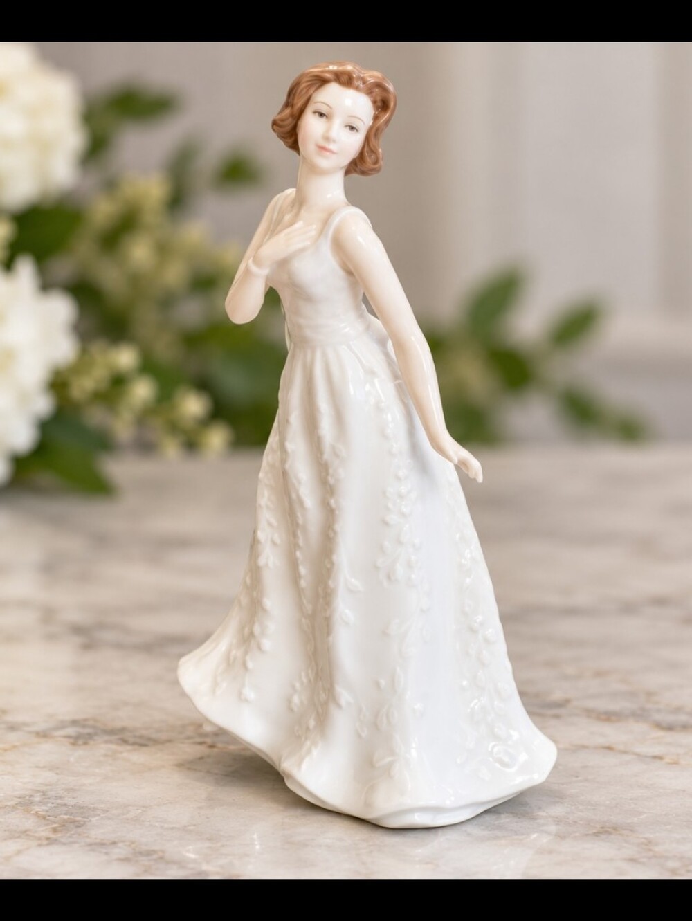 Royal Doulton Cherish Lady Figurine Porcelain Collectible Vtg Style Collectible